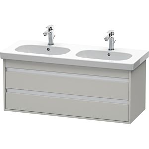 Duravit Ketho vanity unit KT664900707 115 x 45.5 cm, concrete gray matt, 2 drawers, wall-hung