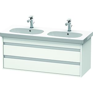 Duravit Ketho Waschtisch-Unterschrank KT664901818 115 x 45,5 cm, weiß matt, 2 Schubkästen, wandhängend