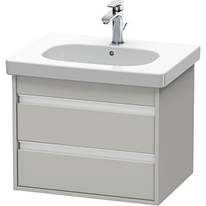 Duravit Ketho vanity unit KT665000707 60 x 45.5 cm, concrete gray matt, 2 drawers, wall-hung