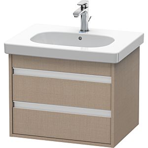 Ketho Duravit vasque KT665007575 60 x 45,5 cm, lin, 2 tiroirs, suspendu