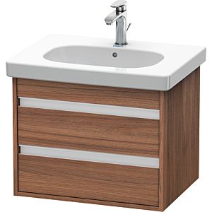 Duravit Ketho Waschtisch-Unterschrank KT665007979 60 x 45,5 cm, nussbaum natur, 2 Schubkästen, wandhängend