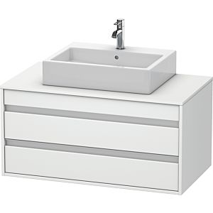 Duravit Ketho vanity unit KT665501818 100 x 42.6 x 55 cm, matt white, for Wash Bowls middle, 2 drawers
