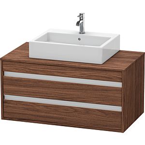 Duravit Ketho vanity unit KT665502121 100 x 42.6 x 55 cm, dark walnut, for Wash Bowls middle, 2 drawers