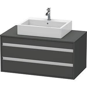 Duravit Ketho Waschtisch Unterschrank KT665504949 100x49,6x55cm, Graphit Matt, wandhängend