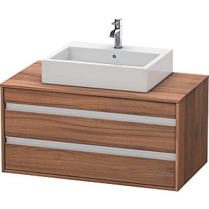 Duravit Ketho vanity unit KT665507979 100 x 42.6 x 55 cm, natural walnut, for Wash Bowls middle, 2 drawers
