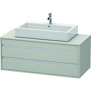 Duravit Ketho vanity unit KT665600707 120 x 42.6 x 55 cm, concrete gray matt, for Wash Bowls middle, 2 drawers