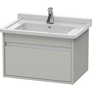 Duravit Ketho Waschtisch-Unterschrank KT666300707 65 x 45,5 cm, betongrau matt, 1 Auszug, wandhängend