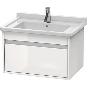 Ketho Duravit vasque KT666302222 65 x 45,5 cm, blanc brillant, 2000 coulissant, suspendu