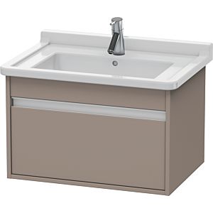 Duravit Ketho vanity unit KT666304343 65 x 45.5 cm, basalt matt, 2000 pull-out, wall-hung