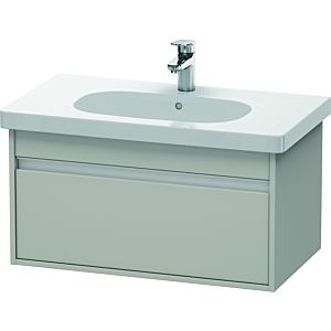 Duravit Ketho vanity unit KT666700707 80 x 45.5 cm, concrete gray matt, 2000 pull-out, wall-hung