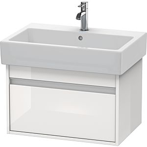 Duravit Ketho vanity unit KT668402222 65 x 44 cm, white high gloss, 2000 pull-out, wall-hung