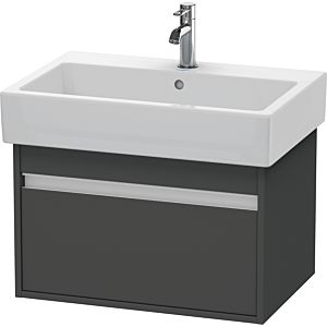 Duravit Ketho Waschtisch-Unterschrank KT668404949 65 x 44 cm, graphit matt, 1 Auszug, wandhängend