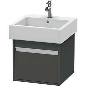 Duravit Ketho vanity unit KT668504949 45 x 44 cm, graphite matt, 2000 pull-out, wall-hung