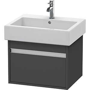 Duravit Ketho Waschtisch-Unterschrank KT668604949 55 x 44 cm, graphit matt, 1 Auszug, wandhängend