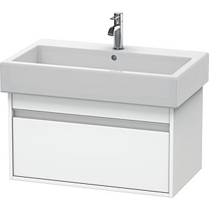 Duravit Ketho Waschtisch-Unterschrank KT668701818 75 x 44 cm, weiß matt, 1 Auszug, wandhängend