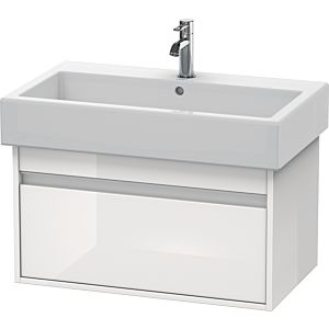 Duravit Ketho Waschtisch-Unterschrank KT668702222 75 x 44 cm, weiß hochglanz, 1 Auszug, wandhängend