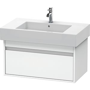 Duravit Ketho vanity unit KT669001818 80 x 45.5 cm, matt white, 2000 pull-out, wall-hung