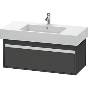 Duravit Ketho vanity unit KT669104949 100 x 45.5 cm, matt graphite, 2000 pull-out, wall-hung
