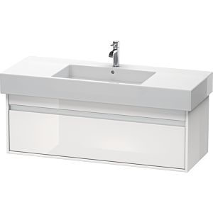 Duravit Ketho Waschtisch-Unterschrank KT669202222 120 x 45,5 cm, weiß hochglanz, 1 Auszug, wandhängend