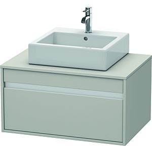 Duravit Ketho vanity unit KT669400707 80 x 55 cm, concrete gray matt, for Wash Bowls middle, 2000 pull-out, wall-hung