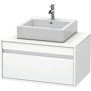 Duravit Ketho vanity unit KT669401818 80 x 55 cm, matt white, for Wash Bowls middle, 2000 pull-out, wall-hung