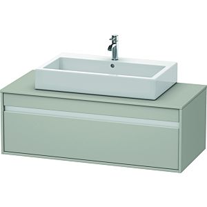 Duravit Ketho vanity unit KT669600707 120 x 55 cm, concrete gray matt, for Wash Bowls middle, 2000 pull-out, wall-hung