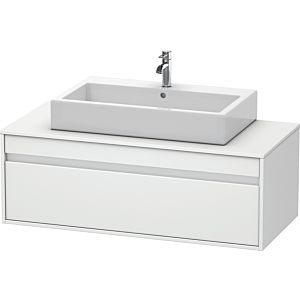 Duravit Ketho vanity unit KT669601818 120 x 55 cm, matt white, for Wash Bowls middle, 2000 pull-out, wall-hung