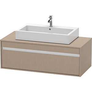 Duravit Ketho vanity unit KT669607575 120 x 55 cm, linen, for Wash Bowls middle, 2000 pull-out, wall-hung