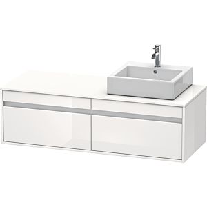 Duravit meuble sous-vasque Ketho Vasques  à poser découpe à droite, blanc brillant