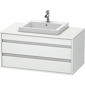 Duravit Ketho vanity unit KT675501818 100 x 55 cm, matt white, for central built-in washbasin, 2 drawers