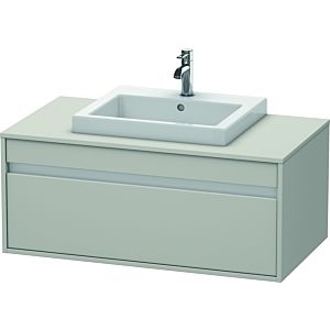 Duravit Ketho Waschtisch-Unterschrank KT679500707 100 x 55 cm, betongrau matt, für Einbauwaschtisch mittig, 1 Auszug, wandhängend