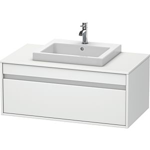 Duravit Ketho vanity unit KT679501818 100 x 55 cm, matt white, for central built-in 2000 , match2 pull-out, wall-hung