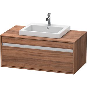 Duravit Ketho vanity unit KT679507979 100 x 55 cm, natural walnut, for center built-in 2000 , match2 pull-out, wall-hung