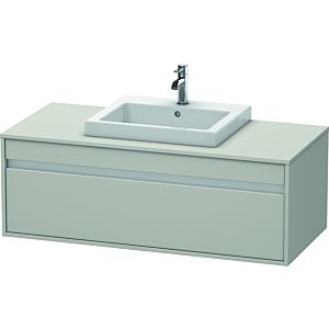 Duravit Ketho Waschtisch-Unterschrank KT679600707 120 x 55 cm, betongrau matt, für Einbauwaschtisch mittig, 1 Auszug, wandhängend