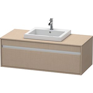 Ketho Duravit vasque KT679607575 120 x 55 cm, lin, pour vasque à encastrer au centre, 2000 , suspendu