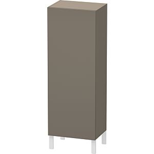 L-Cube Duravit tall cabinet LC1179L9090 50x36.3x132cm, door on the left, flannel gray silk matt