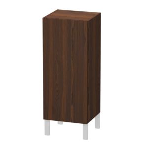 L-Cube Duravit tall cabinet LC1189R6969 individual, door on the right, brushed walnut