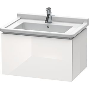 L-Cube Duravit vasque LC616402222 67 x 46,9 cm, blanc brillant, 2000 coulissant, suspendu