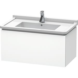 Duravit L-Cube vanity unit LC616501818 82 x 46.9 cm, matt white, 2000 pull-out, wall-hung