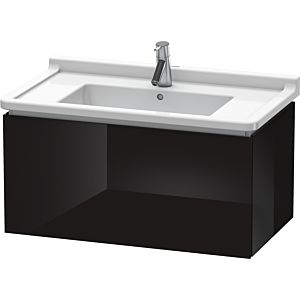Duravit L-Cube Waschtisch-Unterschrank LC616504040 82 x 46,9 cm, schwarz hochglanz, 1 Auszug, wandhängend