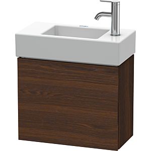 L-Cube Duravit vasque LC6246L6969 48x24x40cm, suspendu, porte à gauche, noyer brossé