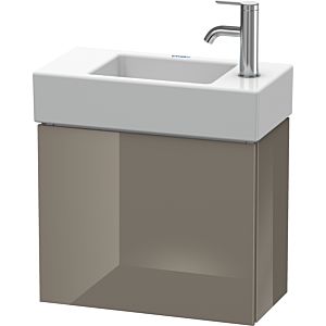 Duravit L-Cube Waschtisch-Unterschrank LC6246L8989 48x24x40cm, wandhängend, Tür links, flannel grey hochglanz
