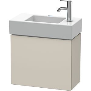 L-Cube Duravit vasque LC6246L9191 48x24x40cm, suspendu, porte à gauche, taupe mat