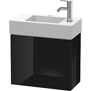 L-Cube Duravit vasque LC6246R4040 48x24x40cm, suspendu, porte à droite, noir brillant