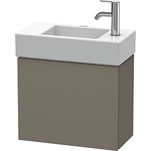 Duravit L-Cube Waschtisch-Unterschrank LC6246R9090 48x24x40cm, wandhängend, Tür rechts, flannel grey seidenmatt