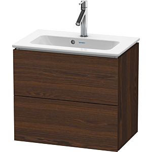 L-Cube Duravit vasque LC625606969 62 x 39, 2000 cm, noyer brossé, 2 tiroirs, suspendu