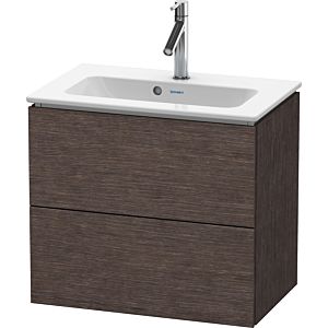 Duravit L-Cube Waschtisch-Unterschrank LC625607272 62 x 39,1 cm, eiche dunkel gebürstet, 2 Schubkästen, wandhängend