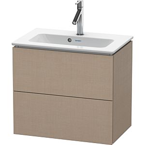 Duravit L-Cube vanity unit LC625607575 62 x 39, 2000 cm, linen, 2 drawers, wall-hung
