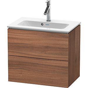 L-Cube Duravit vasque LC625607979 62 x 39, 2000 cm, noyer naturel, 2 tiroirs, suspendu