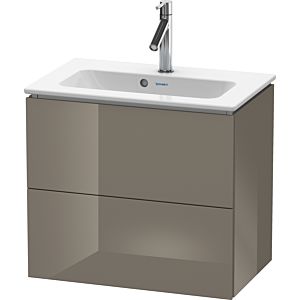 Duravit L-Cube vanity unit LC625608989 62 x 39, 2000 cm, flannel gray high gloss, 2 drawers, wall-hung